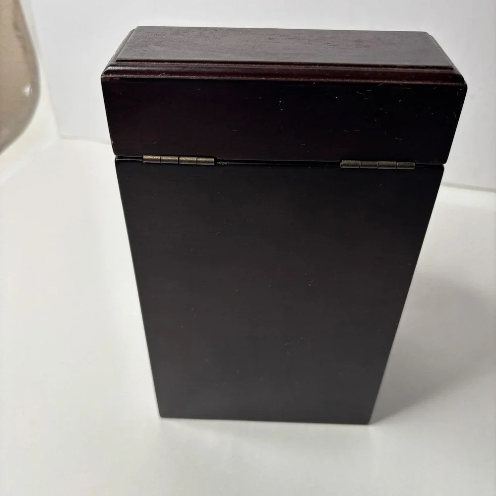 VTG 2001 THE BOMBAY Mahogany Wood Desk Top Organizer Knife Box Remote‎ Controls